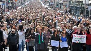 An image of the march for Jill Meagher in Melbourne 